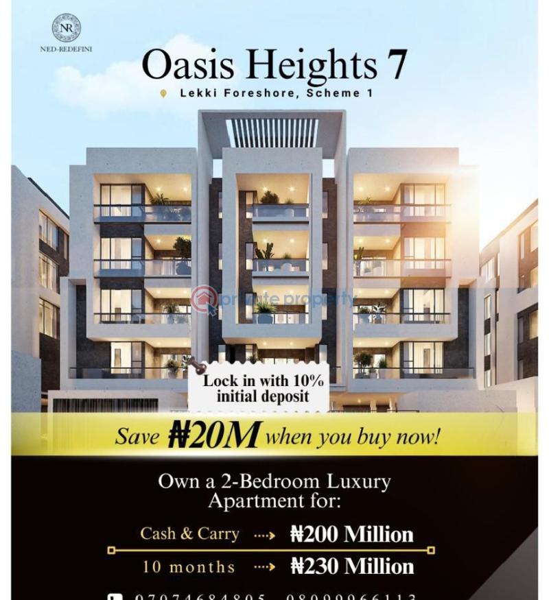 2 bedroom Block Of Flats For Sale Lekki Foreshore Lekki Phase 1 Lagos - 0