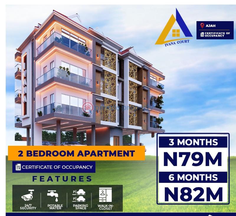 2 bedroom Block Of Flats For Sale Off Lekki Express Way Inside Thomas Estate Ivana Court Thomas Estate Ajah Lagos