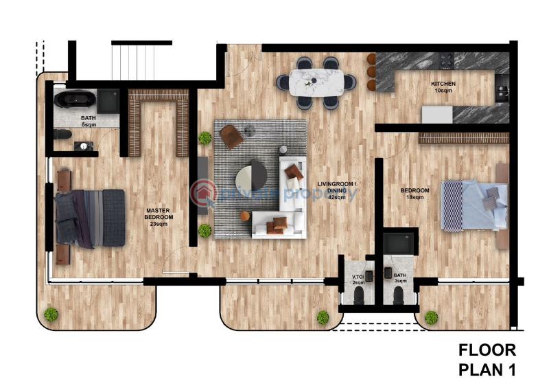 2 bedroom Block Of Flats For Sale Lekki Phase 1 Lagos - 0