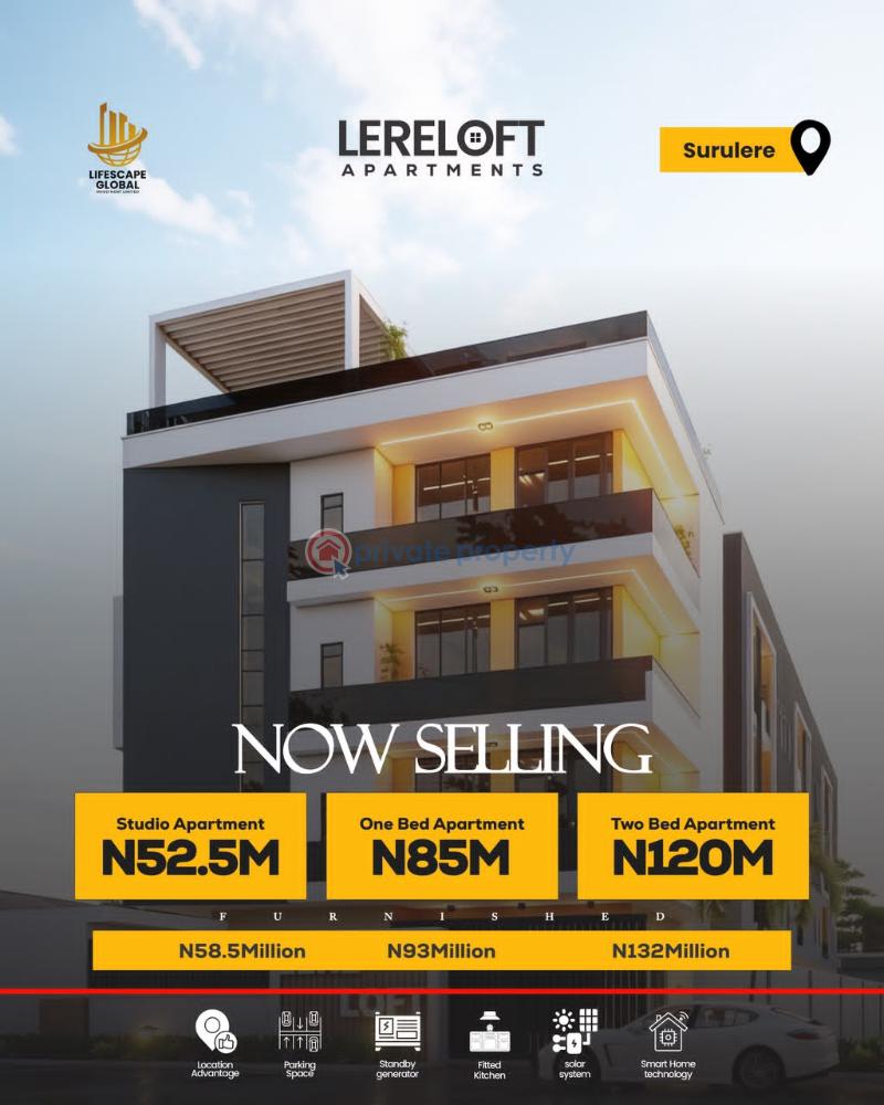 2 bedroom Studio Apartment For Sale Lereloft Apartments With Spacious Open Plan Lounge, Aguda  Surulere Lagos - 0