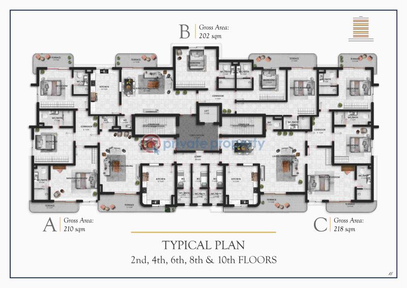 Luxury 3 bedroom apartment in ikoyi  - 218 sqm - 36 months payment plan - 13 3 bedroom Flat & Apartment For Sale Glover Road Ikoyi Lagos - 13