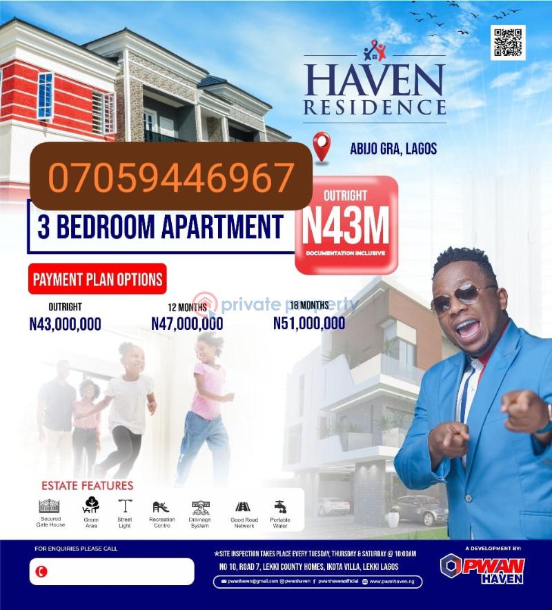 3 bedroom Block Of Flats For Sale Abijo Gra Ibeju-Lekki Lagos
