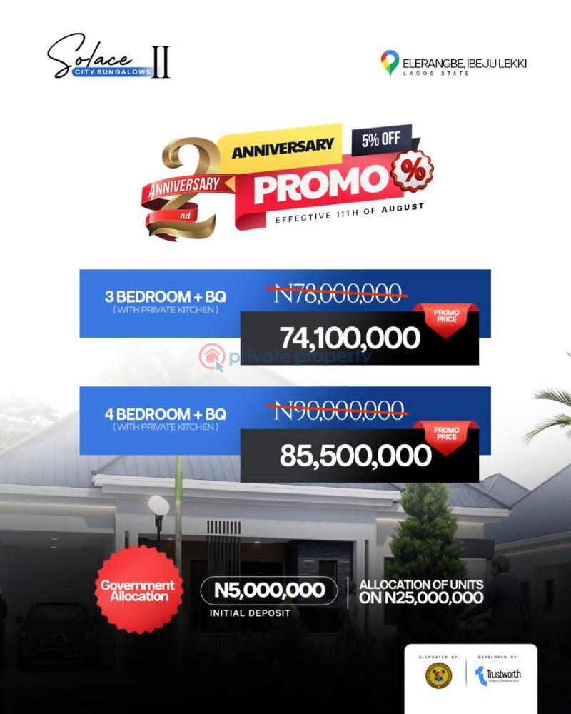 3 bedroom Detached Bungalow For Sale Solace City Bungalows Ii Eleran Igbe Ibeju-Lekki Lagos - 6