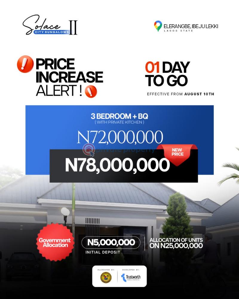 3 bedroom Detached Bungalow For Sale Solace City Bungalows Ii Eleran Igbe Ibeju-Lekki Lagos - 7