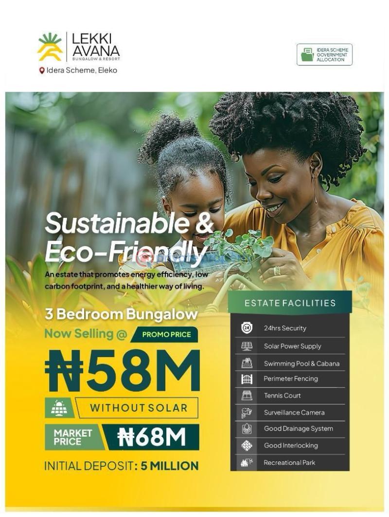 3 bedroom Bungalow For Sale Idera Scheme, Eleko Eleko Ibeju-Lekki Lagos - 2