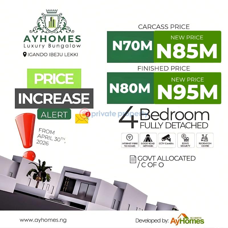 4 bedroom Detached Bungalow For Sale Ayhomes Luxury Bungalow, Igando Ibeju-Lekki Lagos - 8