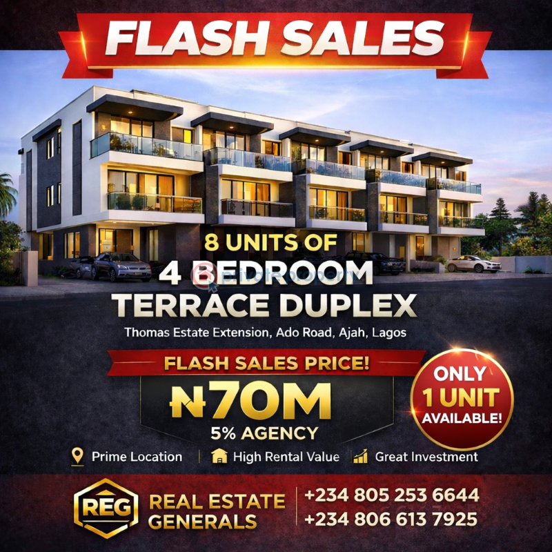 4 bedroom Terraced Duplex For Sale Thomas Estate Extension,ajah Ajah Lagos - 3