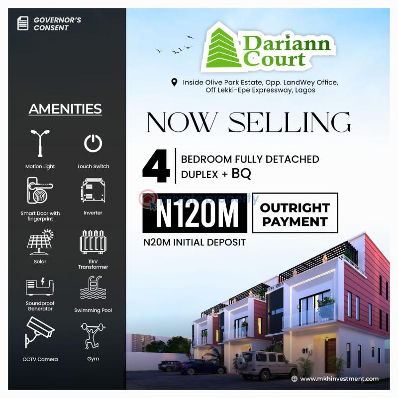 4 bedroom Terrace For Sale  Lagos Business School Frsc Office Blenco Supermarket Landwey Office Ajah Lagos - 0