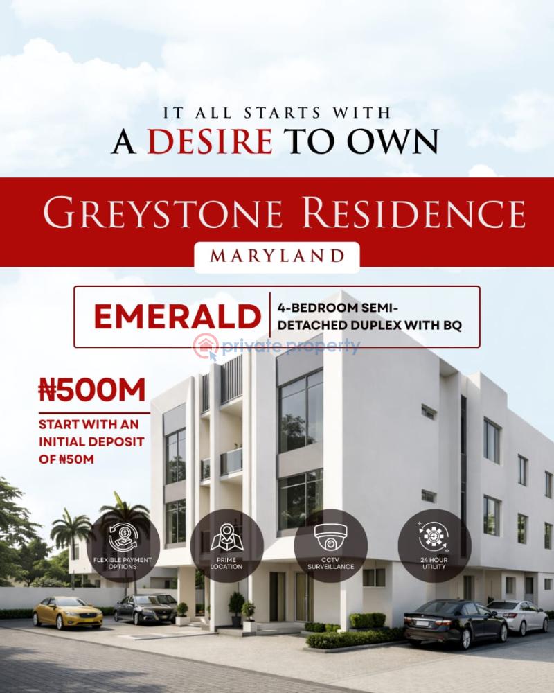 4 bedroom Terraced Duplex For Sale Greystone Residence Maryland Lagos - 1