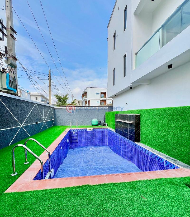 Luxury 4 bedroom terrace g-unit swimming pool & gym duplex's - 1 4 bedroom Terraced Duplex For Sale Ikate Elegushi Lekki Lagos - 1