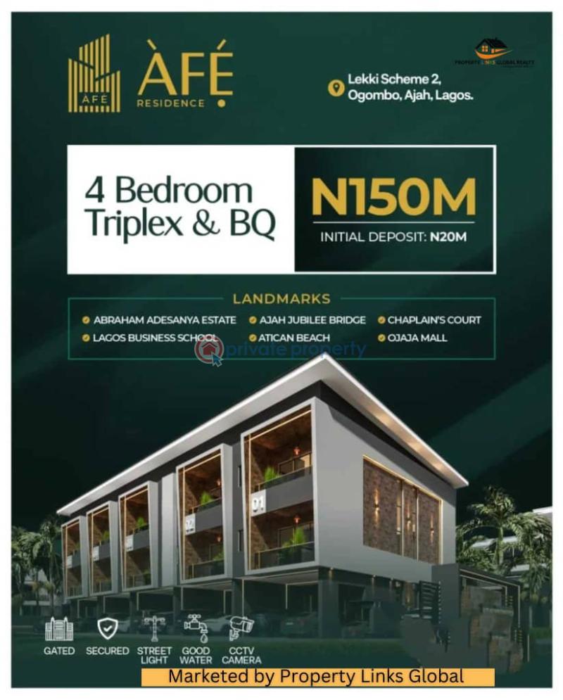 4 bedroom Duplex For Sale Afe Residence Lekki Scheme 2 Close To Abraham Adesanya Estate & Urban Prime 2 Ogombo Ajah Lagos - 7