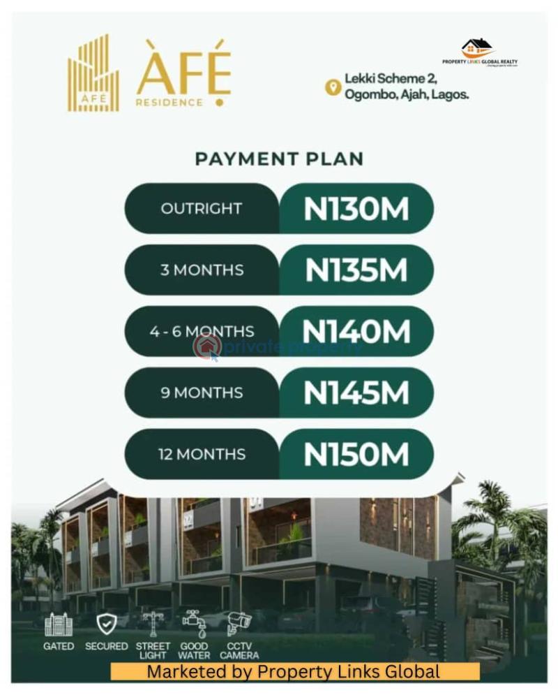 4 bedroom House For Sale Afe Residence Lekki Scheme 2 Close To Urban Prime & Chaplin Estate Ogombo Ajah Lagos - 3