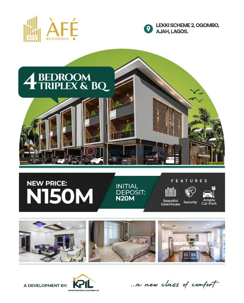 4 bedroom Terraced Duplex For Sale Ogombo Ajah Lagos - 0