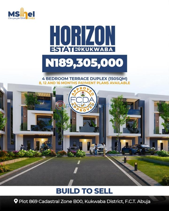 4 bedroom Terraced Duplex For Sale Kukwuaba Abuja Phase 2 