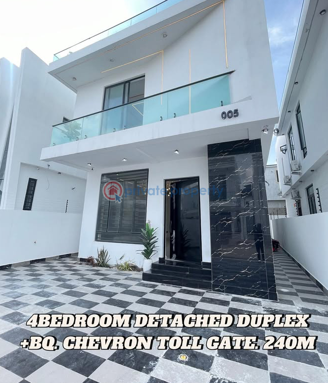 4 bedroom Detached Duplex For Sale Chevron Lekki Chevron Drive Lekki Lagos - 0