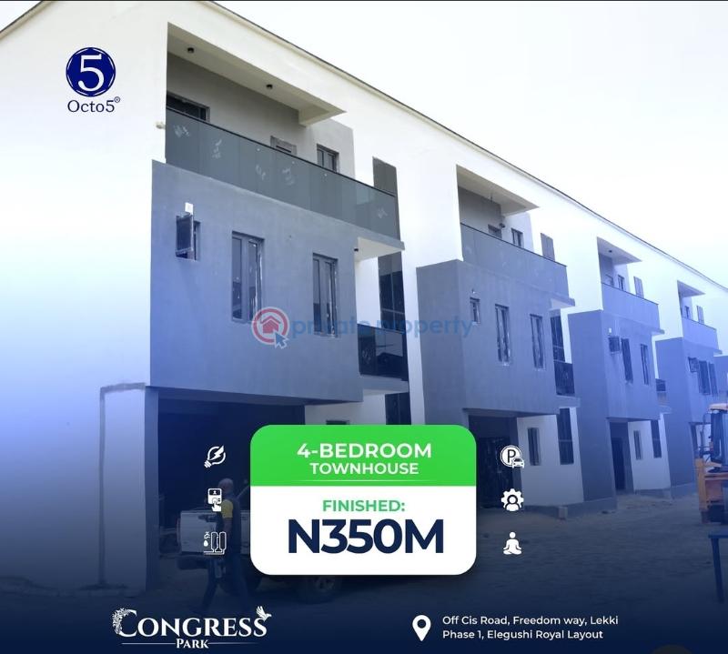 4 bedroom Townhouse For Sale Congress Park, Cis Road, Off Freedom Way, Lekki Phase 1 Lagos - 18