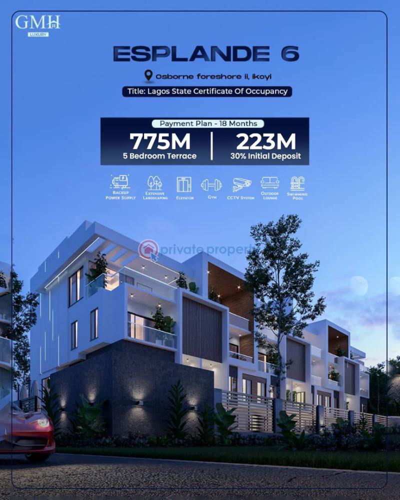 5 bedroom Terraced Duplex For Sale Osborne Foreshore 2 Estate Osborne Foreshore Estate Ikoyi Lagos - 0