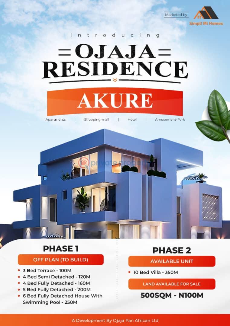 6 bedroom Detached Duplex For Sale Akure Gra Alagbaka, Grand Capital Hotel,royal Bird Hotel And Towers, Ondo State House Of Assembly, Banks, Schools, Hospitals, Ojaja Mall Etc. Akure Ondo - 1