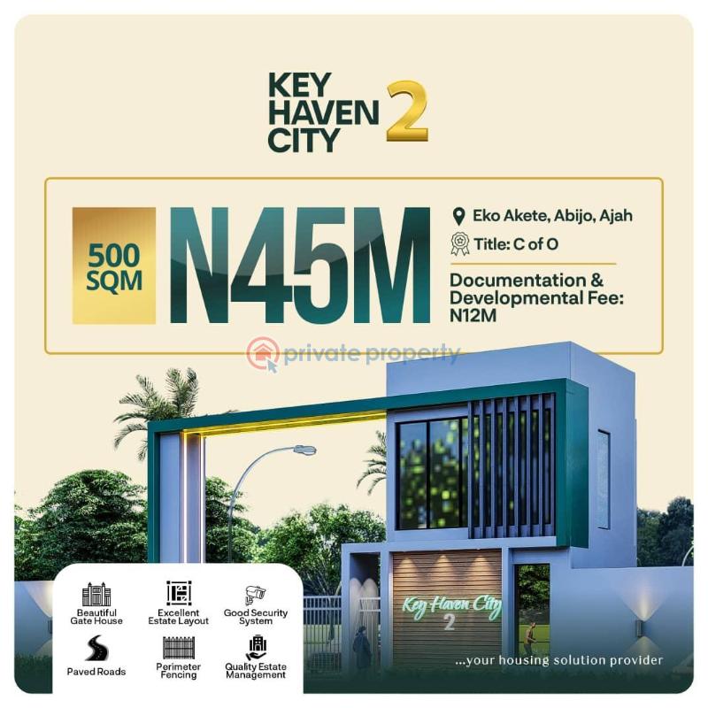 Residential Land For Sale Key Haven City Estate 2 Eko Akete Few Minutes Drive From Lekki Epe Expressway Close To Lakowe Golf Abijo Ajah Lagos - 5