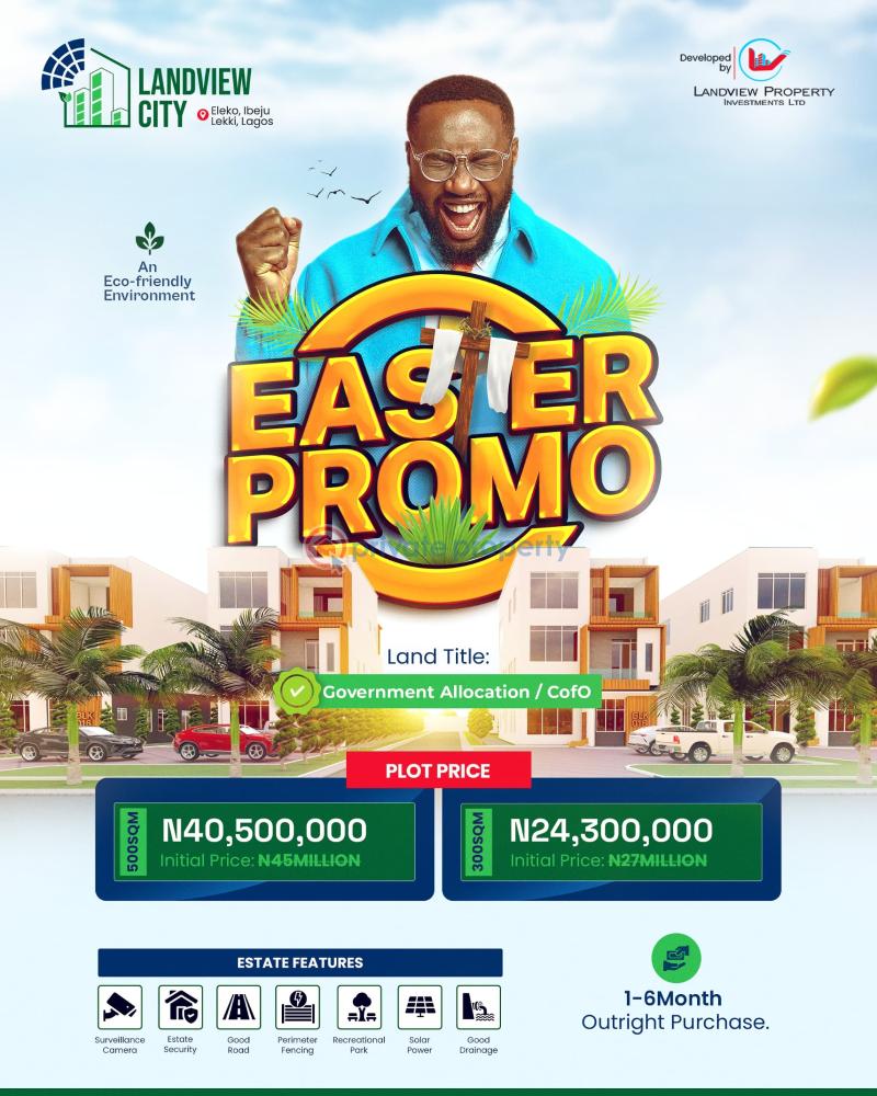 Residential Land For Sale Landview City Estate Close Ton Amen Estate Phase 1 & 2 Eleko Ibeju-Lekki Lagos