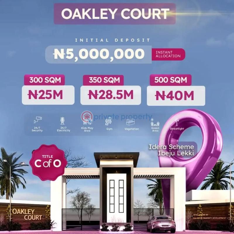Residential Land For Sale Oakley Court Idera Scheme Close To Pan Atlantic University & Eleganza Industry Eleko Ibeju-Lekki Lagos - 7