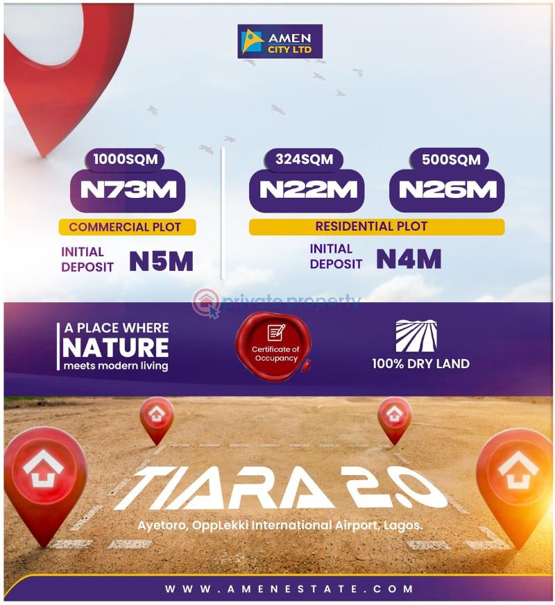 Residential Land For Sale Tiara Estate 2.0 Aiyetoro Opposite Lekki International Airport Ibeju-Lekki Lagos - 1