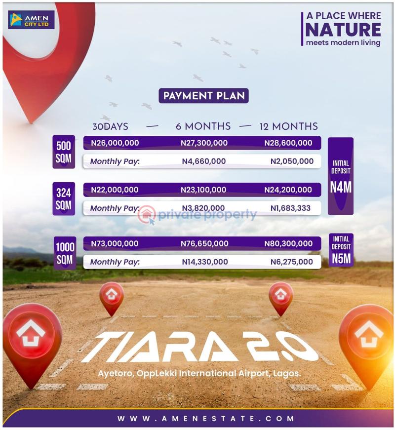 Residential Land For Sale Tiara Estate 2.0 Aiyetoro Opposite Lekki International Airport Ibeju-Lekki Lagos - 2