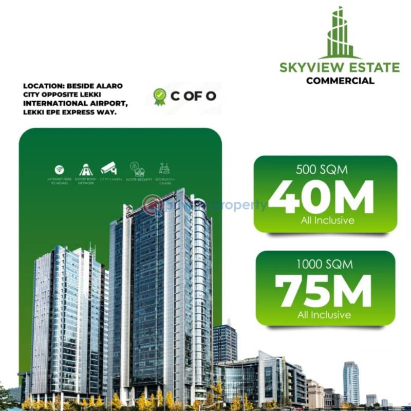 Residential Land For Sale Skyview City Commercial Estate Beside Alaro City Opposite Int'l Airport Ibeju-Lekki Lagos - 4