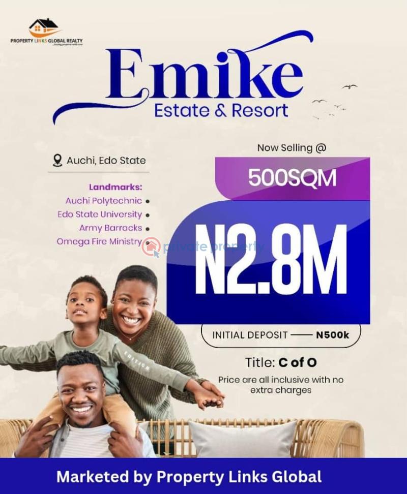 Mixed use Land For Sale Emike Estate & Resort Auchi Close To Edo State University Edo  - 4