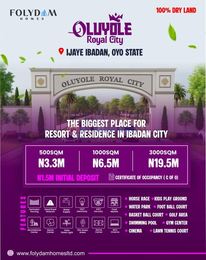 Mixed use Land For Sale Oluyole Royal City Estate Ijaye Ibadan Close To University Of Ibadan Ijaiye Orile Ibadan Oyo