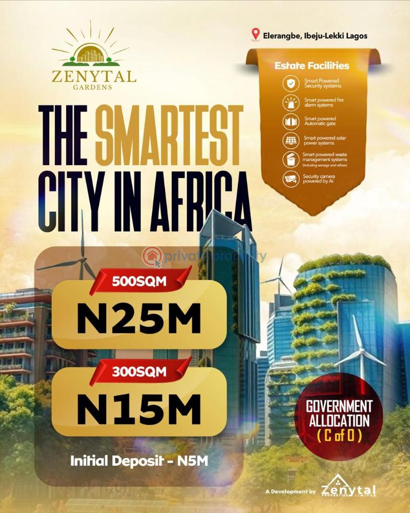 Residential Land For Sale Zenytal Garden Estate Close To Alaro Satellite City Eleran Igbe Ibeju-Lekki Lagos - 1