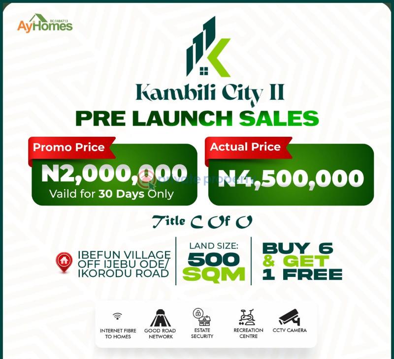 Residential Land For Sale Kambili City Estate 2 Ibefun Village Off Ijebu Ode Ikorodu Road Odogbolu Ogun - 7