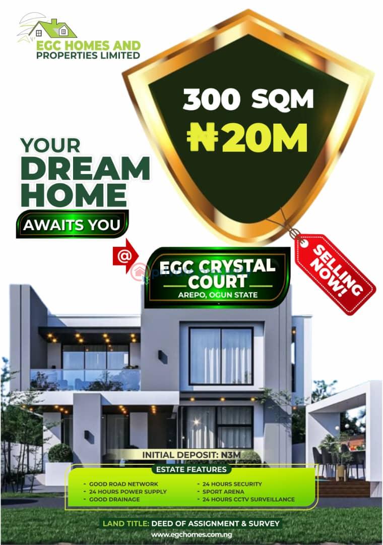 Residential Land For Sale Arepo Lagos Extension Ogun