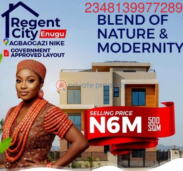 Mixed use Land For Sale Regent City, Agbo Ogazi, Nike Enugu Suburb Enugu Area  - 0