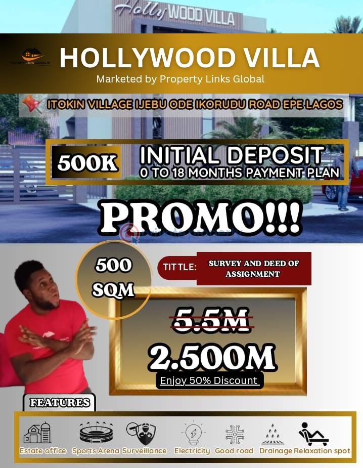 Residential Land For Sale Hollywood Villa Itokin Along Ikorodu Ijebu Ode Expressway Close To Food Security Logistics Hub Epe Lagos - 2