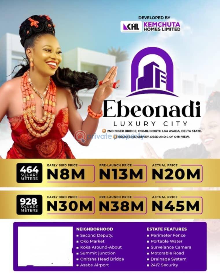 Residential Land For Sale Ebeonadi Luxury City Close To 2nd Niger Bridge Oshimili North Delta