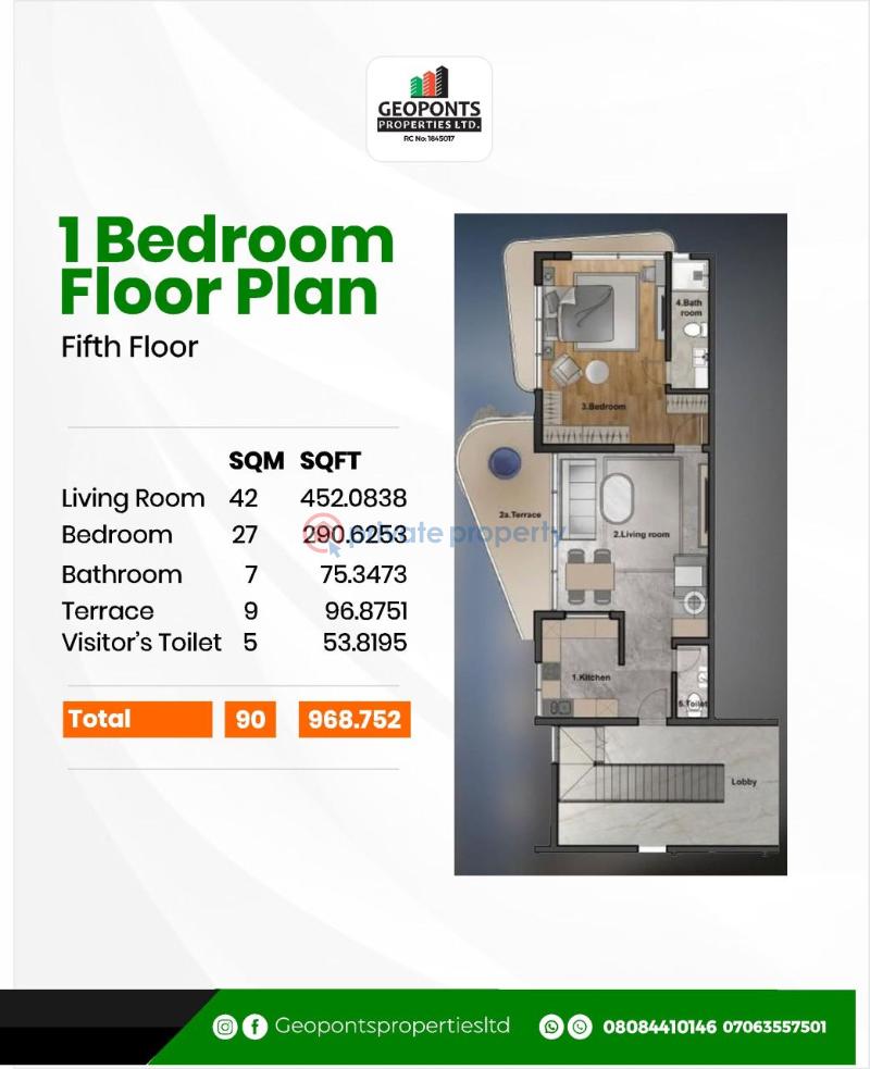 2 bedroom House For Sale Victoria Island Lagos - 4