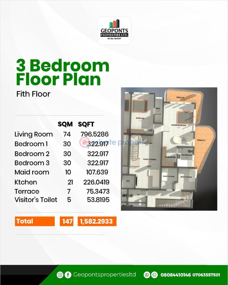 2 bedroom House For Sale Victoria Island Lagos - 1