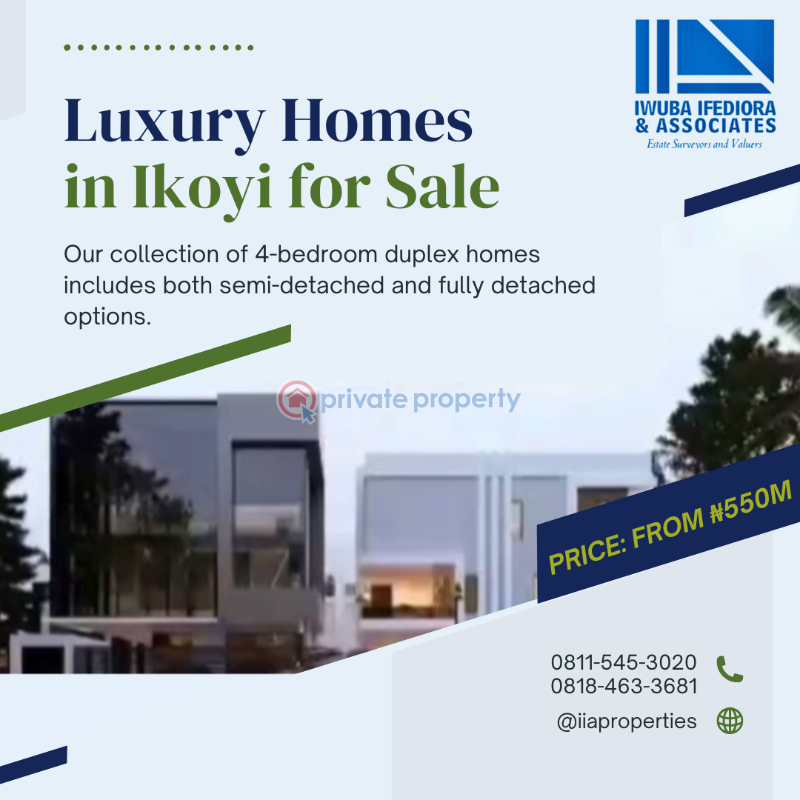4 bedroom Semi detached Duplex For Sale Parkview Estate Ikoyi Lagos - 0