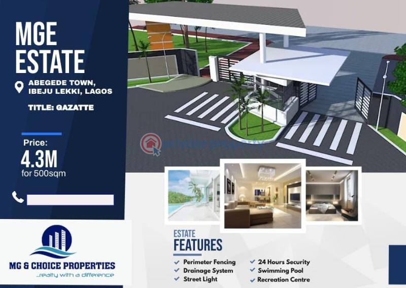 Land For Sale Mge Estate With Lagos State Government Gazette Ibeju-Lekki Lagos - 2