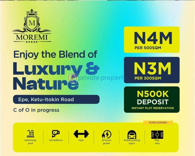 Residential Land For Sale Moremi Estate Facing Ketu Itokin Expressway Close To Food Security & Logistics Hub Epe Lagos - 1
