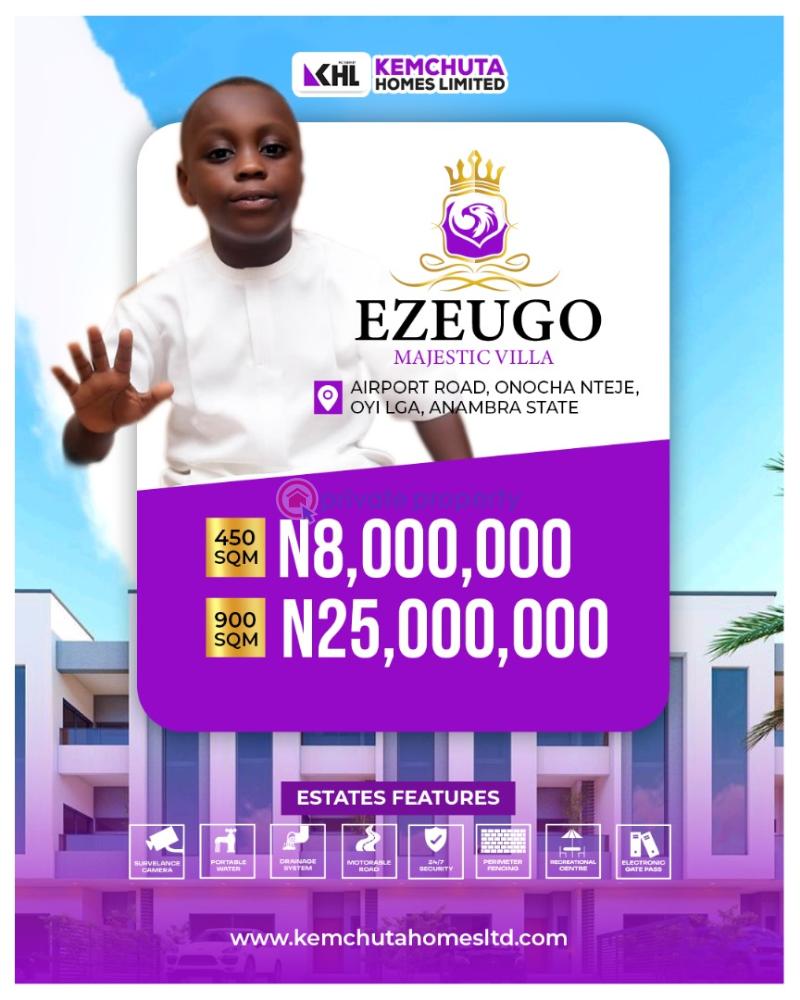 Mixed use Land For Sale Ezeugo Majestic Villa Airport Road Onocha Nteje Oyi Lga 20 Minutes From Gov't House Anambra Area  - 2