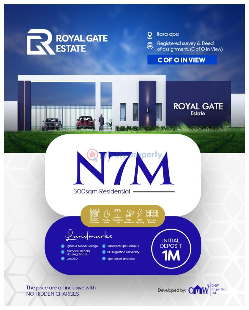 Residential Land For Sale Royal Gate Estate Ilara Close To Augustine University Epe Lagos - 6