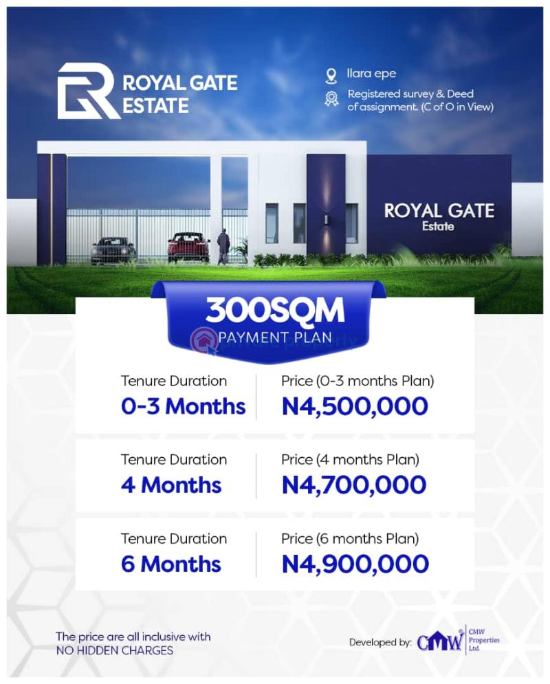 Residential Land For Sale Royal Gate Estate Ilara Close To Augustine University Epe Lagos - 7