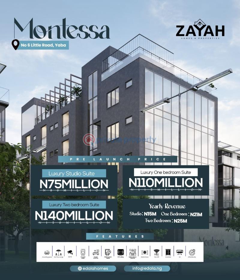 Luxury one bedroom apartment with hotel amenities suitable for shortlet - 4 1 bedroom Block Of Flats For Sale Off Little Street Sabo Yaba Lagos - 4