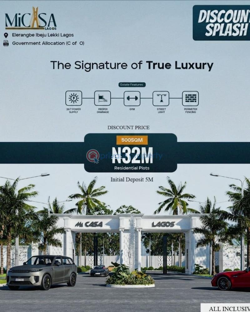 Residential Land For Sale Alaro City, Lekki Airport. Eleran Igbe Ibeju-Lekki Lagos - 0