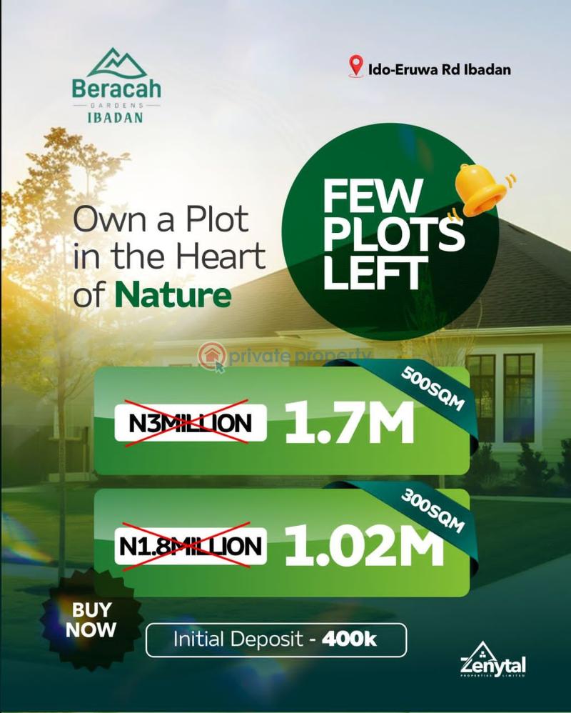 Residential Land For Sale Beracah Gardens Ido Eruwa Road Close To Omi Train Station Ibadan Oyo - 7