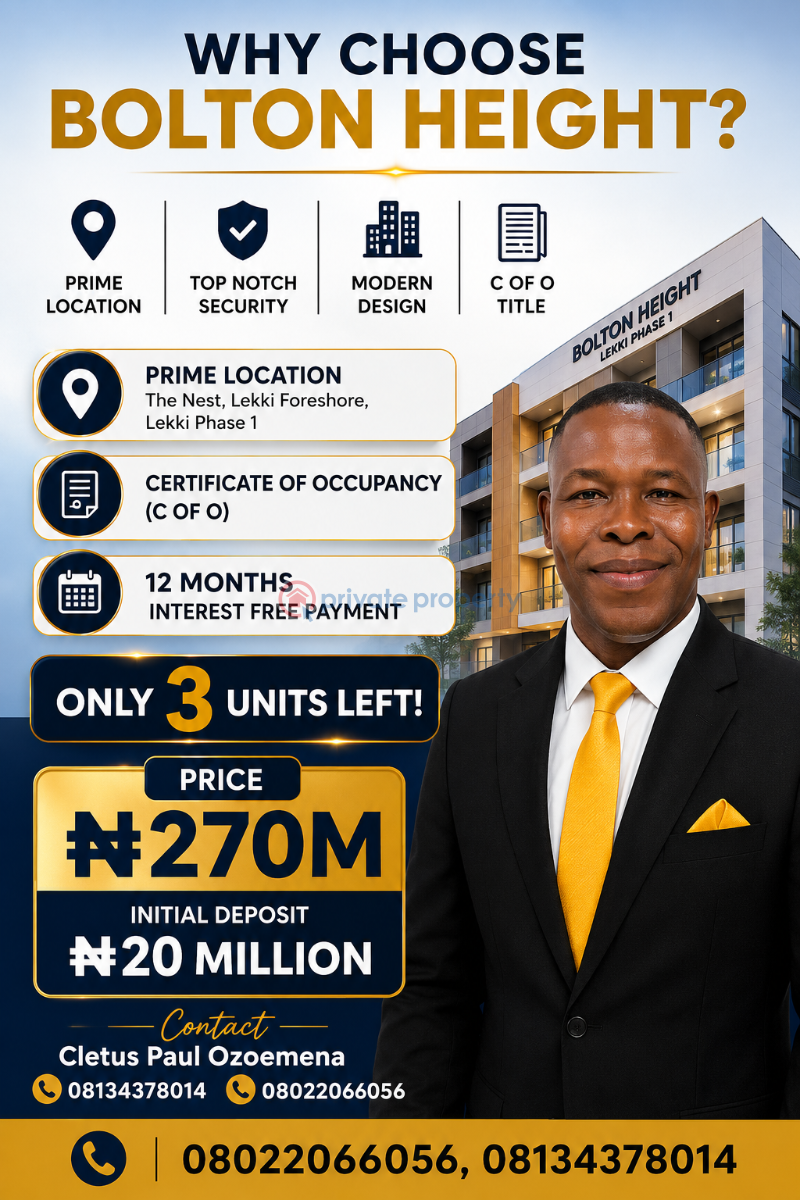 2 bedroom Block Of Flats For Sale Lekki Phase 1 Lagos - 1