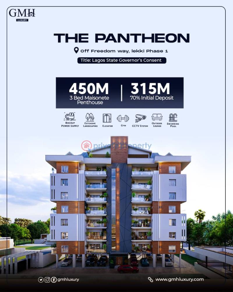 Magnificent 3-bedroom apartments with bq - 2 3 bedroom Block Of Flats For Sale The Pantheon ,off Freedom Way, Lekki Phase 1 Lagos - 2