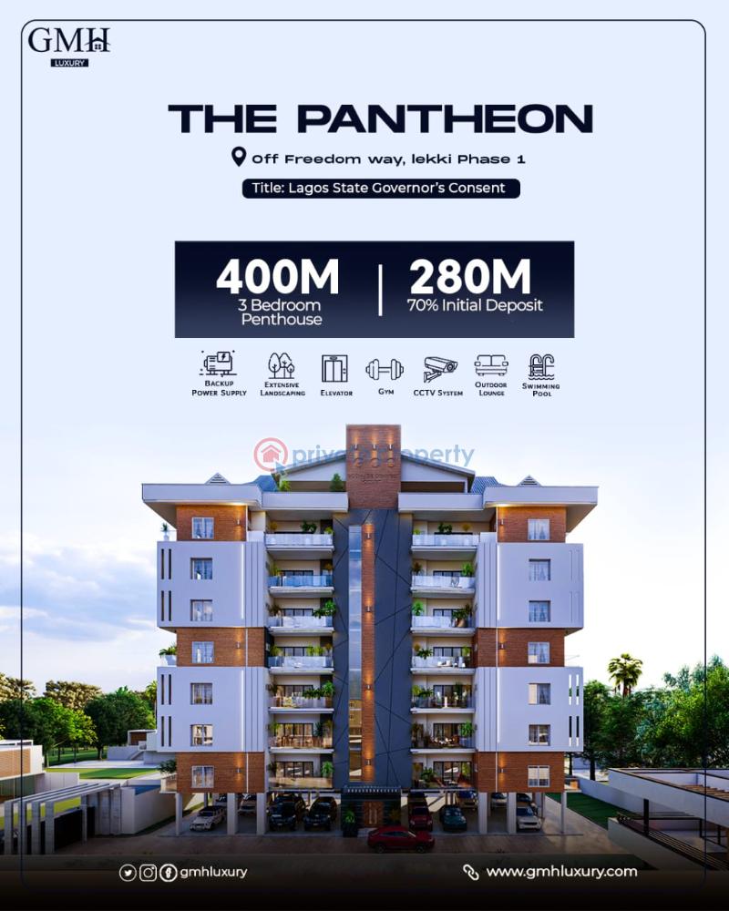 3 bedroom Maisonette For Sale The Pantheon, Off Freedom Way, Lekki Phase 1 Lagos